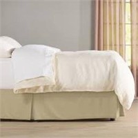 IVORY BED SKIRT TWIN 39" X 75"