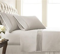 4-PC EXTRA DEEP POCKET PLEATED SHEET SET KING