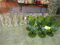 All glasses and stemware on counter
