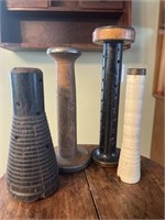 Assortment of Wooden Spools 2 (8" to 6"tall)