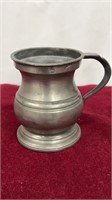 Antique Pewter Mug Dated 1894