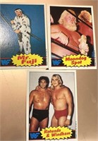 1985 Topps WWF Mr Fuji, Rotundo & Wyndham, Moondog