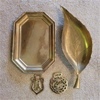 Brass Tray, Tobacco Leaf & Bottle Openers ?