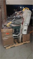 Pallet of miscellaneous including chairs vintage