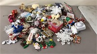 Large Christmas Ornaments Lot