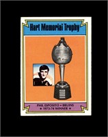 1974 Topps #244 Hart Memorial Trophy EX to EX-MT+