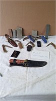 Assorted Pocket & Fixed Blade Knives