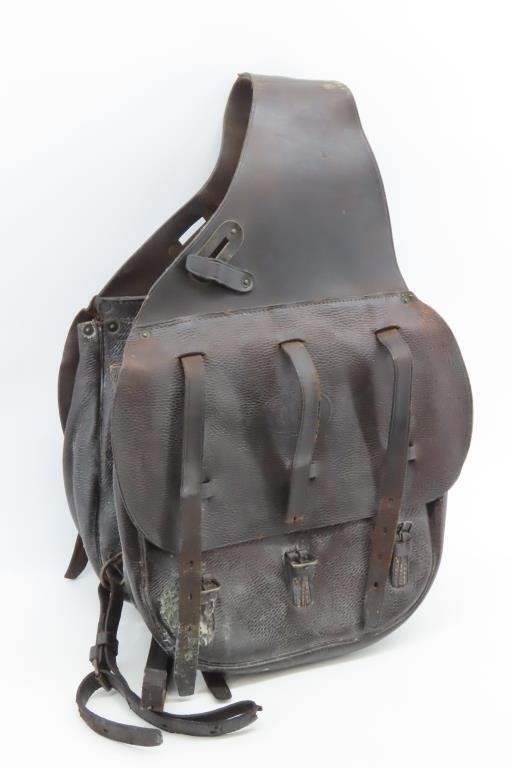 Marked US Leather Saddle Bags
