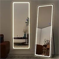 Neutype Full Length Mirror With Lights, 63"x20"