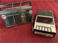 Vintage Transistor Radio & Tape Recorder