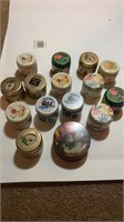 Lot of used Candle Tins