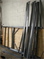 Pallet Rack (2) 4ftx6ft Uprights (8) 8ft Rails, &