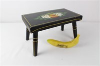 Vintage Hand-Painted Ebersol Stool