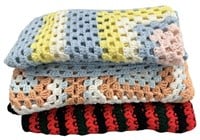 Three Crochet Blankets