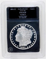 1891-CC Proof Morgan Dollar Replica - VAM-3,