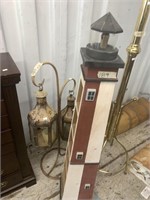 Lot with  metal decorative light  lanterns with st