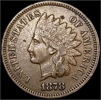 1878 Indian Head Cent NEARLY UNCIRCULATED