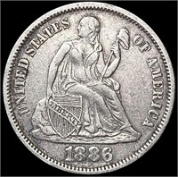 1886 Seated Liberty Dime CLOSELY UNCIRCULATED
