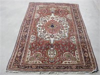 Vtg Persian Rug 81"x 52" See Info