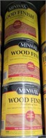 GROUP OF QUART CANS MINWAX WOOD FINISH