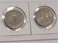 US KENNEDY 50¢ PIECES - 1972D & 1976D