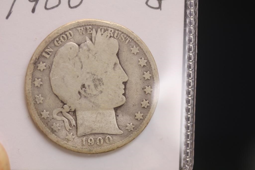 1900 Barber Silver Half Dollar