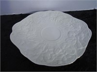 Belleek Ireland Gold-Rimmed Serving Plate 11" Dia.