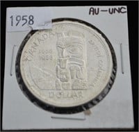 1958 Canadian Commemerative Uncirc. $1