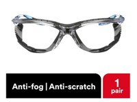 (1) 3M Safety Glasses Virtua Anti Fog Clear