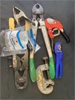 Brass cutter, cropping tools, clamps etc