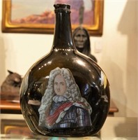 A 17thc. enameled & Glass bottle Frederic III
