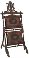 Inlaid Renaissance Revival Double Music Stand