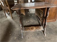Antique wooden end table