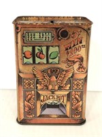 Hallmark tin slot machine coin bank
