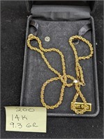 14k Gold 9.3g Necklace