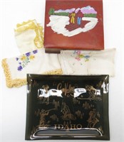 Sun Valley Idaho Leather Handkerchief Box and..