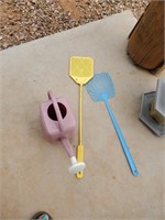 Fly Swatter, Plastic Watering Can