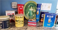 T - LOT OF COLLECTIBLE TINS (P109)