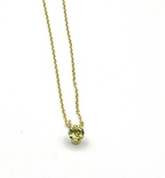 14KT Yellow Gold Natural Peridot (0.54ct) With