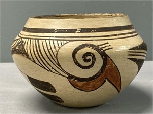Early Native American Hopi Pottery Bowl