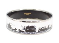 Hermes Enamel Bangle Bracelet