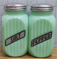 Jadeite Salt and pepper shakers