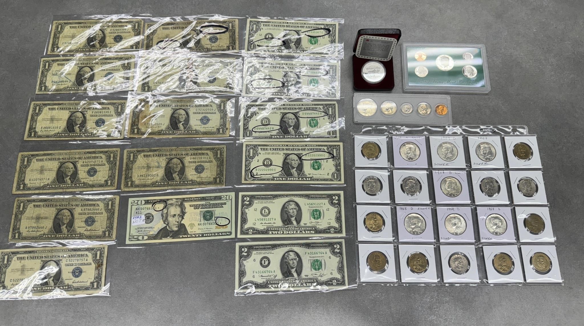 Silver Coins, Silver Certificates, Proof Coins