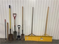 Shovel Assortment, Axe Handle & Magnet