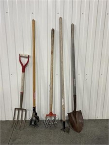 Garden Fork, Edger, Cultivater, Hoe, Shovel