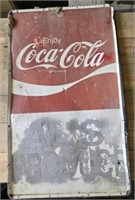 Vintage Metal Enjoy Coca Cola Advertising Sign