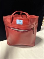 RED LEATHER LADIES PURSE