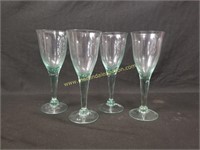 4) Green Crystal Goblets