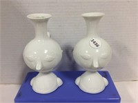 Pair of Rosenthal Germany Handled Face Vases