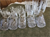 Georges Briard Drinking Glasses, 2 designs